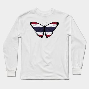 Vintage Thailand Butterfly Moth | Thailand Independence Stand with Thailand Long Sleeve T-Shirt